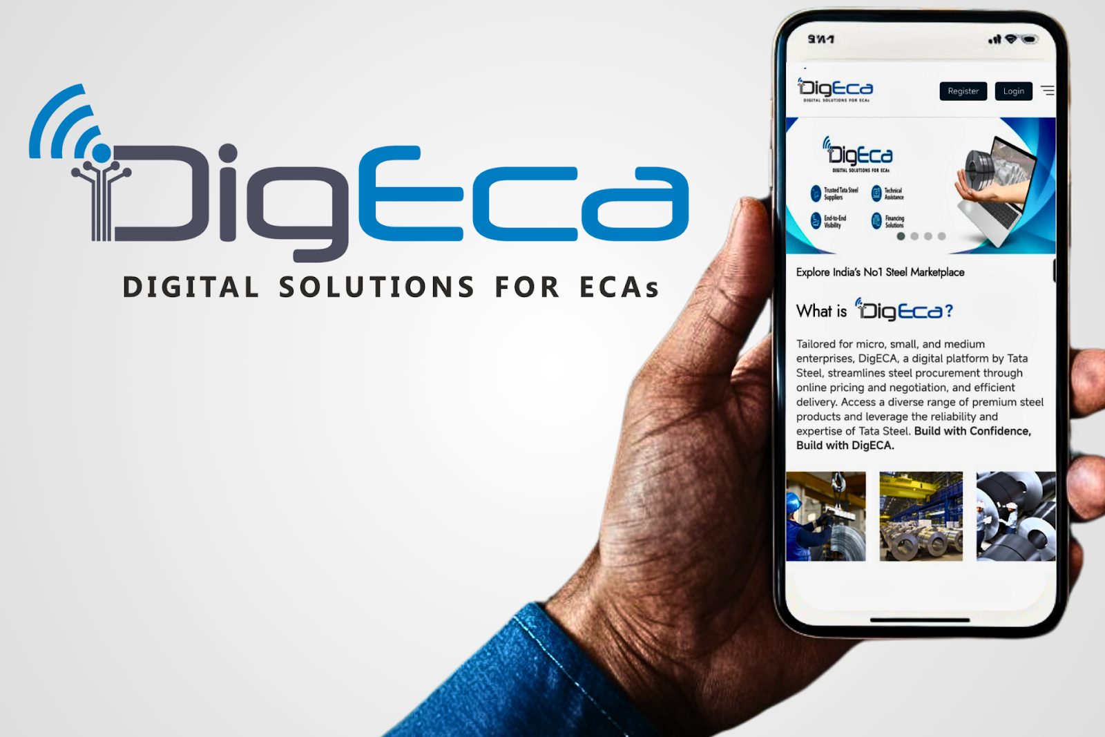 Tata Steel Unveils DigECA, a one-stop digital steel Buying Platform, for MSME customers