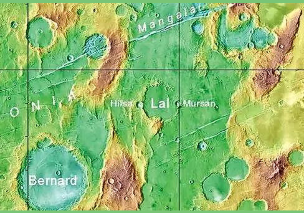 Lal, Mursan and Hilsa – The Names of 3 Craters on Mars Discovered by ISRO Associated PRL, Ahmedabad