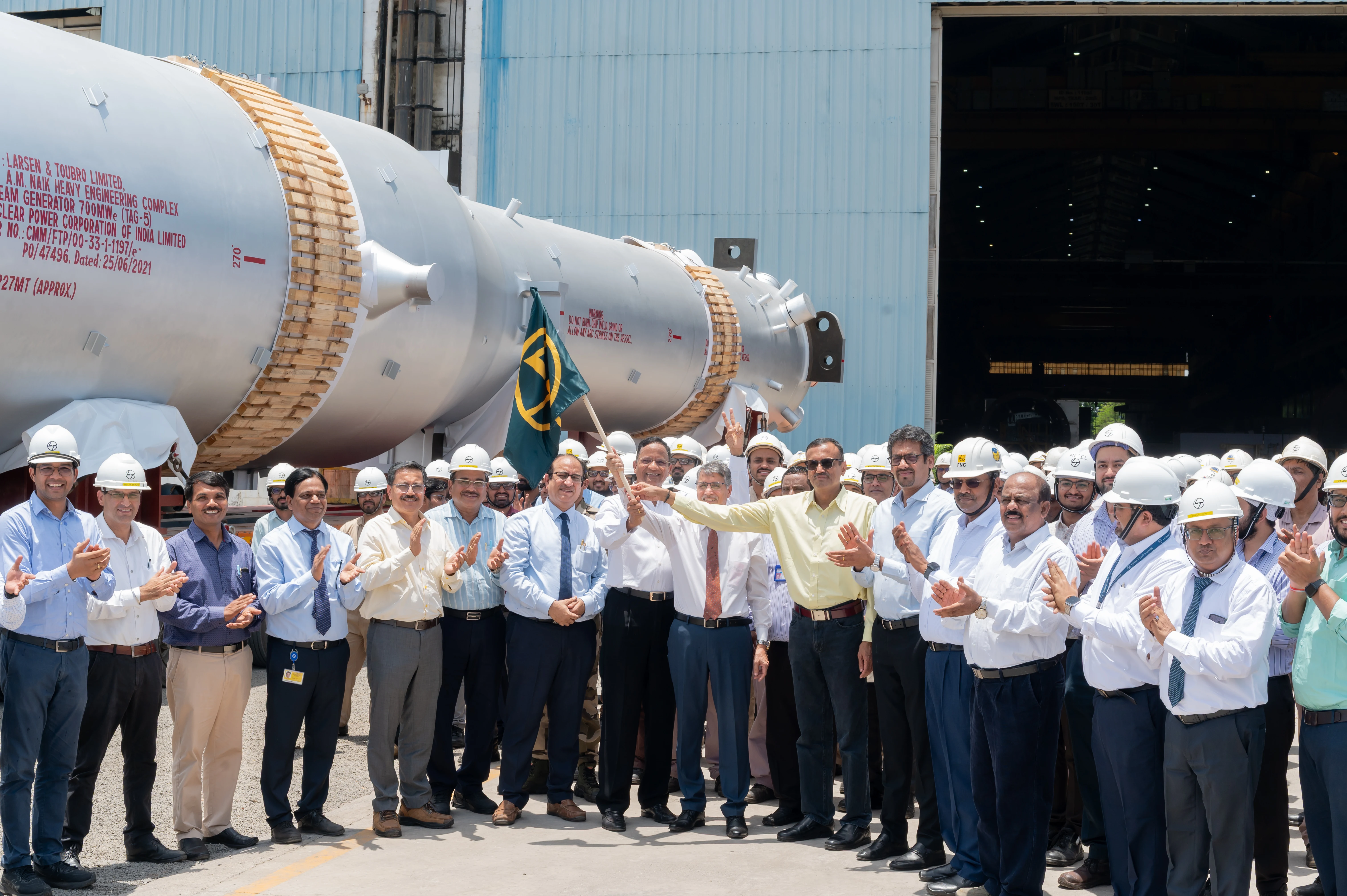 L&T Heavy Engineering Despatches Steam Generator for Haryana Nuclear Power Plant